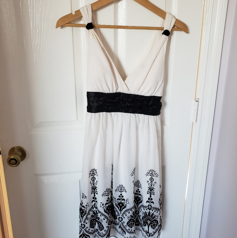 Speechless Black and White Dress